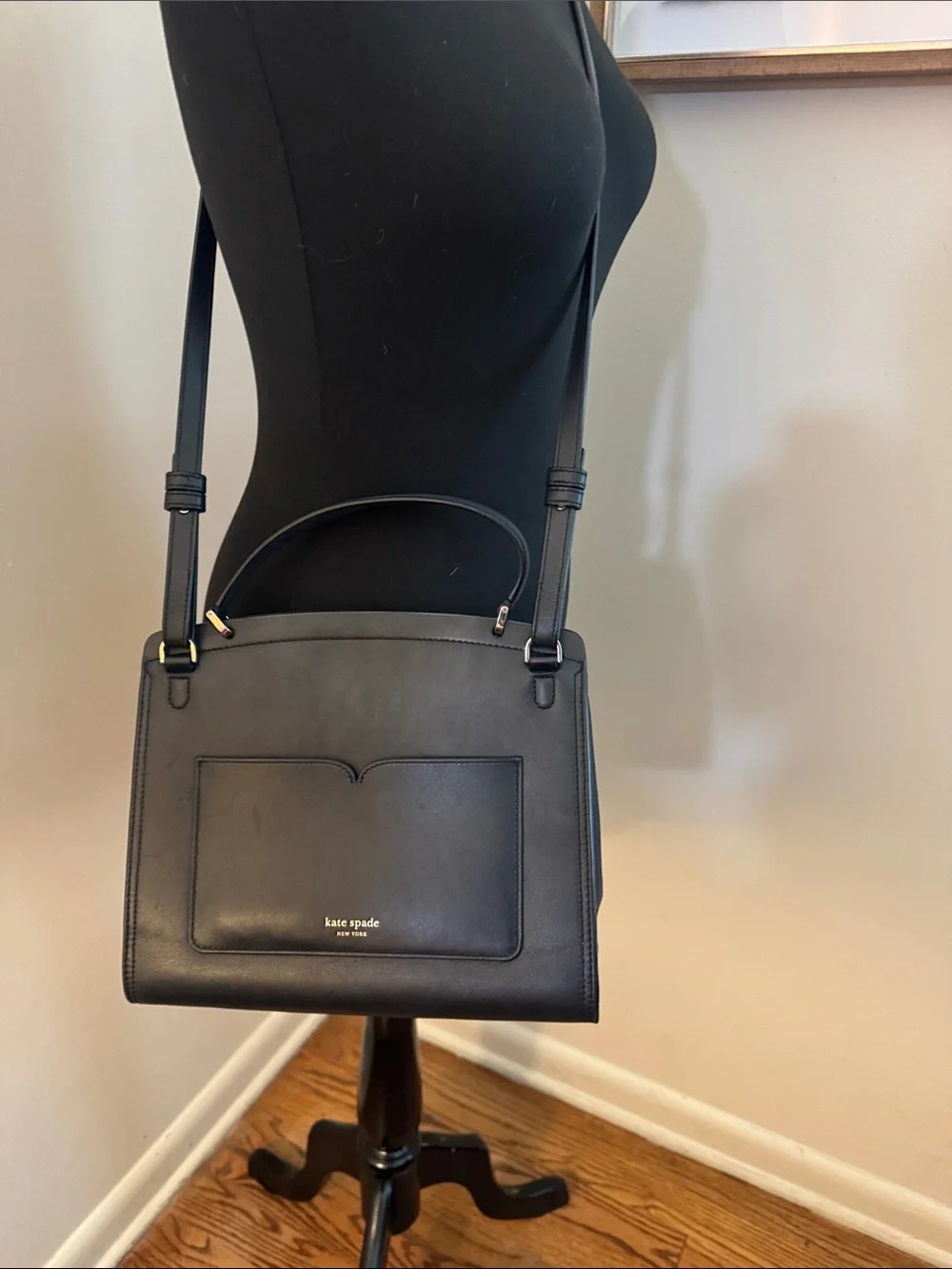 Kate Spade | Black New York Romy Medium Leather Satchel/Crossbody